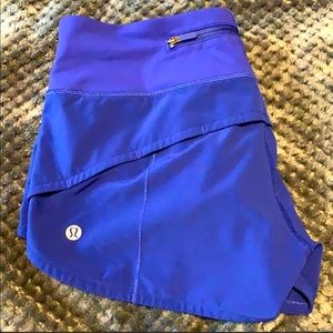 Lululemon Speed up shorts 2.5 inseam “Larkspur”